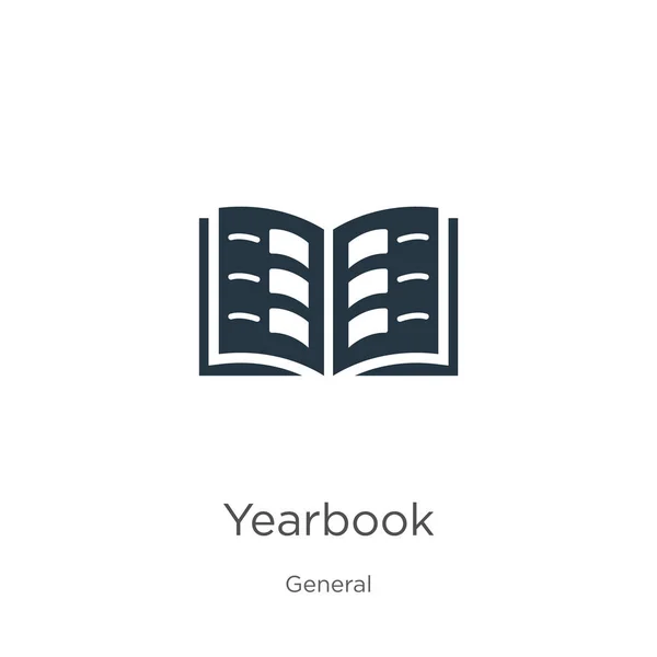 Yıllık ikon vektörü. Genel koleksiyondaki modaya uygun düz yıllık simgesi beyaz arkaplanda izole edildi. Vektör illüstrasyonu web ve mobil grafik tasarımı, logo, eps10 için kullanılabilir