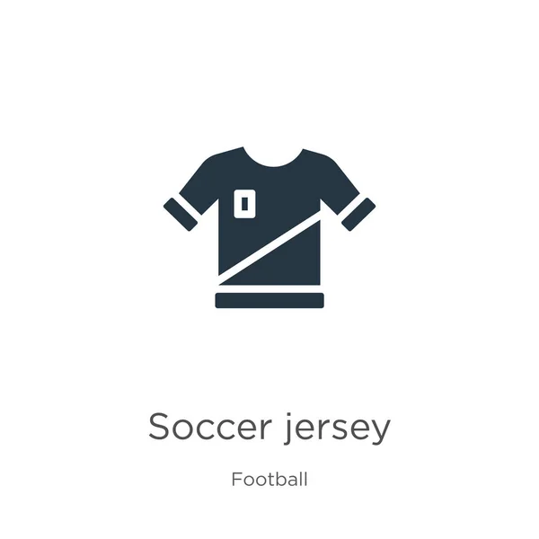 Soccer jersey icon vector. Trendy flat soccer jersey icon from football collection isolated on white background. Vector illustration can be used for web and mobile graphic design, logo, eps10 — Stock Vector