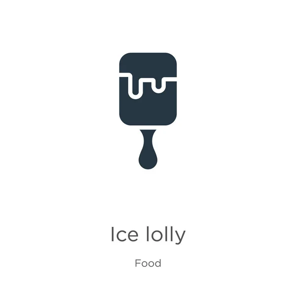 Hielo lolly vector icono. Icono de moda de la colmena de hielo plano de la colección de alimentos aislados sobre fondo blanco. La ilustración vectorial se puede utilizar para el diseño gráfico web y móvil, logotipo, eps10 — Vector de stock