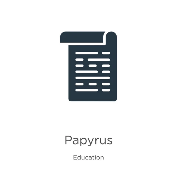 Papiro vector icono. Icono de papiro plano de moda de la colección educativa aislado sobre fondo blanco. La ilustración vectorial se puede utilizar para el diseño gráfico web y móvil, logotipo, eps10 — Vector de stock