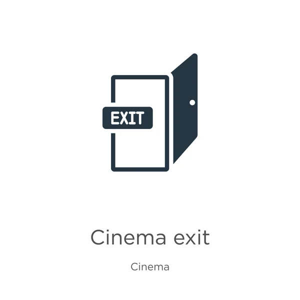 Cinema exit icon vector. Trendy flat cinema exit icon from cinema collection isolated on white background. Vector illustration can be used for web and mobile graphic design, logo, eps10 — Stock Vector