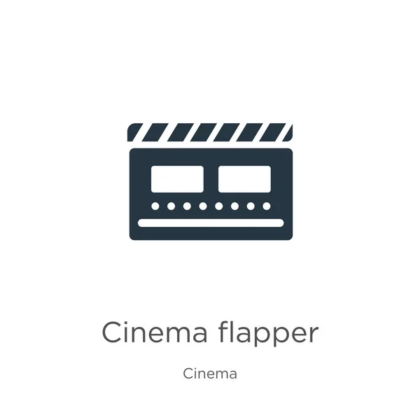 Cinema flapper icon vector. Trendy flat cinema flapper icon from cinema collection isolated on white background. Vector illustration can be used for web and mobile graphic design, logo, eps10 Stock Illustration
