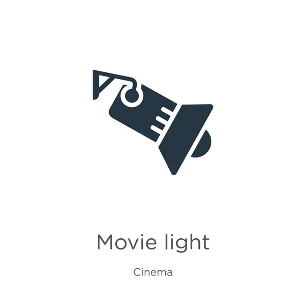 Filmlicht-Icon-Vektor. trendige flache Filmlicht-Ikone aus der Kinosammlung isoliert auf weißem Hintergrund. Vektorillustration kann für Web- und Mobile-Grafikdesign verwendet werden, Logo, eps10 — Stockvektor