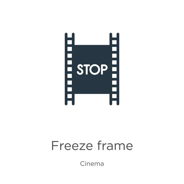 Bevries frame icoon vector. Trendy flat freeze frame icoon uit bioscoopcollectie geïsoleerd op witte achtergrond. Vector illustratie kan worden gebruikt voor web en mobiele grafische vormgeving, logo, eps10 — Stockvector