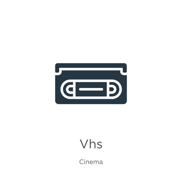 Vhアイコンベクトル。白い背景に隔離された映画コレクションからトレンディなフラットvhsアイコン。ベクターイラストは、ウェブやモバイルグラフィックデザイン、ロゴ、 eps10に使用できます。 — ストックベクタ