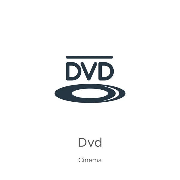 Logo DVD wektor ikony. Modna płaska ikona logo DVD z kolekcji kina na białym tle. Ilustracja wektorowa może być używana do projektowania graficznego, logo, eps10 — Wektor stockowy