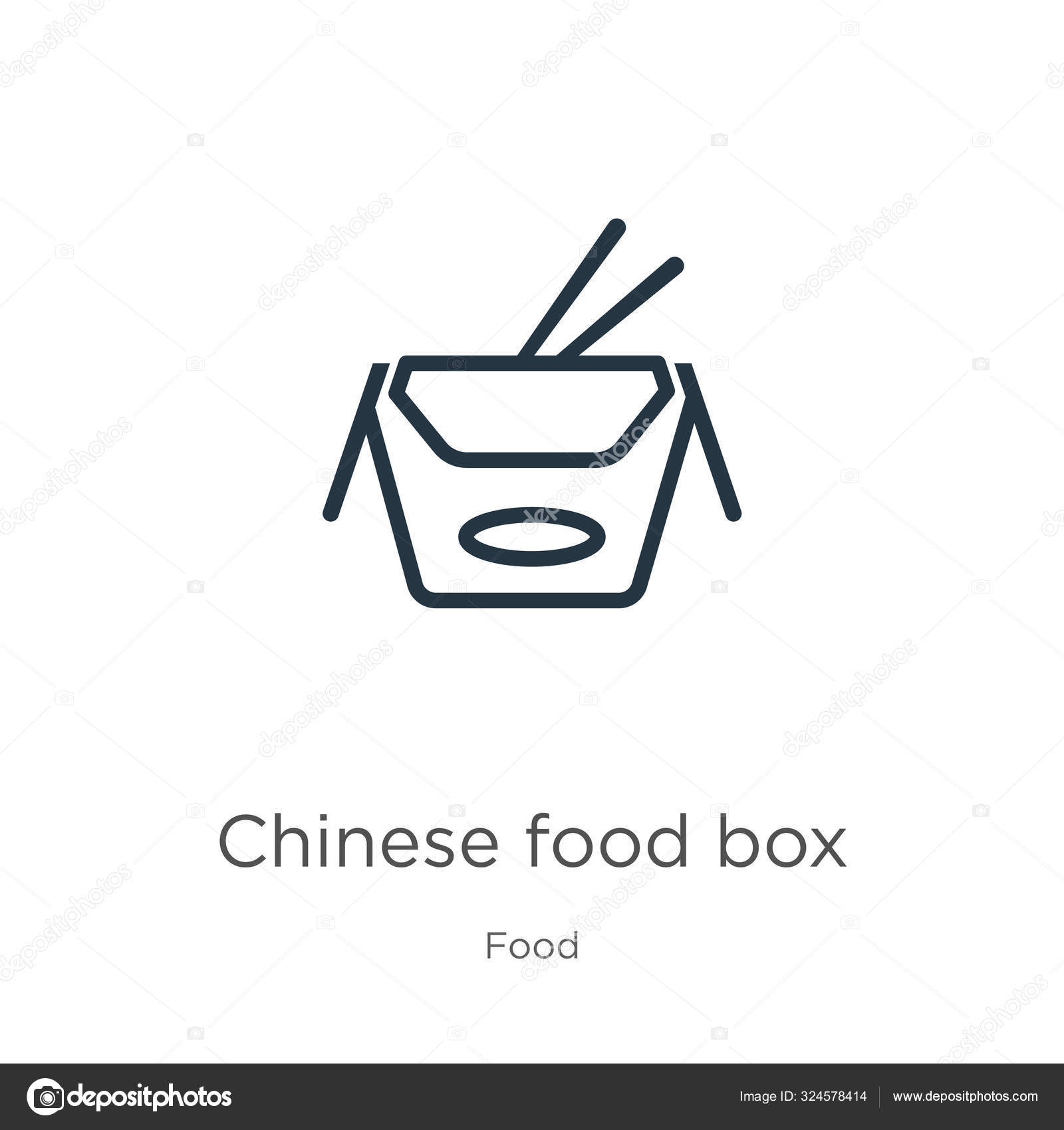 Chinese Food Box Icon Thin Linear Chinese Food Box Outline Icon Isolated On White Background From Food Collection Line Vector Chinese Food Box Sign Symbol For Web And Mobile Vector Image Chinese Food Box Icon Thin Linear Chinese Food Box Outline Icon Isolated On White Background From Food Collection Line Vector Chinese Food Box Sign Symbol For Web And Mobile Vector Image