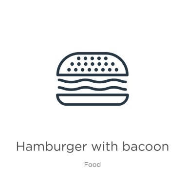 Download Hamburger With Bacoon Icon Free Vector Eps Cdr Ai Svg Vector Illustration Graphic Art