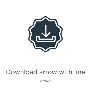 Satır simgesi vektörüyle ok indir. Beyaz arkaplanda izole edilmiş ok koleksiyonundan satır simgesi içeren modaya uygun düz indirme oku. Vektör illüstrasyonu web ve mobil grafik tasarımı için kullanılabilir,