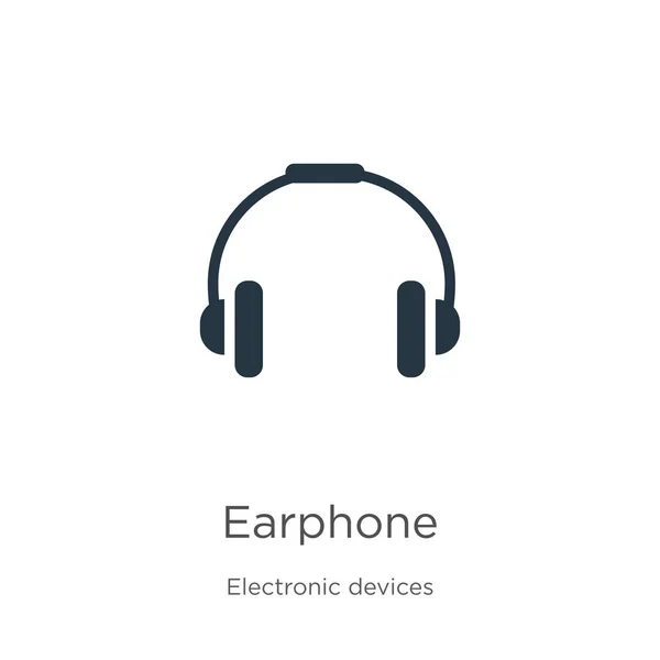 Kopfhörer-Symbolvektor. trendiges flaches Kopfhörer-Symbol aus der Sammlung elektronischer Geräte isoliert auf weißem Hintergrund. Vektorillustration kann für Web- und Mobile-Grafikdesign verwendet werden, Logo, eps10 — Stockvektor