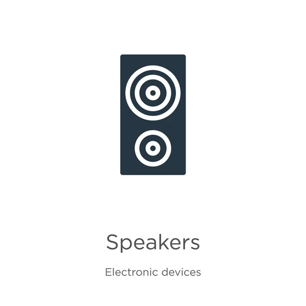 Lautsprecher-Symbolvektor. trendige Flachlautsprecher-Ikone aus der Sammlung elektronischer Geräte isoliert auf weißem Hintergrund. Vektorillustration kann für Web- und Mobile-Grafikdesign verwendet werden, Logo, eps10 — Stockvektor