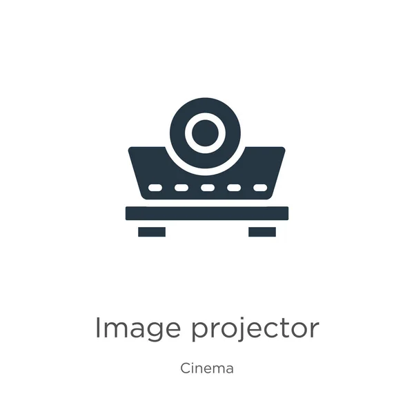 Imagen proyector icono vector. Icono de proyector de imagen plana de moda de la colección de cine aislado sobre fondo blanco. La ilustración vectorial se puede utilizar para el diseño gráfico web y móvil, logotipo, eps10 — Vector de stock