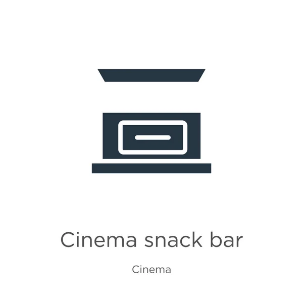 Cine snack bar icono vector. Moderno icono de la barra de aperitivos de cine plano de la colección de cine aislado sobre fondo blanco. La ilustración vectorial se puede utilizar para el diseño gráfico web y móvil, logotipo, eps10 — Vector de stock