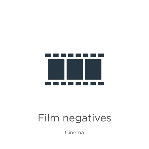 Película negativos vector icono. Icono de negativos de cine plano de moda de la colección de cine aislado sobre fondo blanco. La ilustración vectorial se puede utilizar para el diseño gráfico web y móvil, logotipo, eps10 — Vector de stock