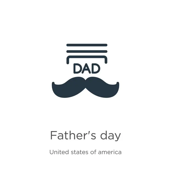 Father Day Icon Vector Trendy Flat Father Day Icon United — Stock Vector