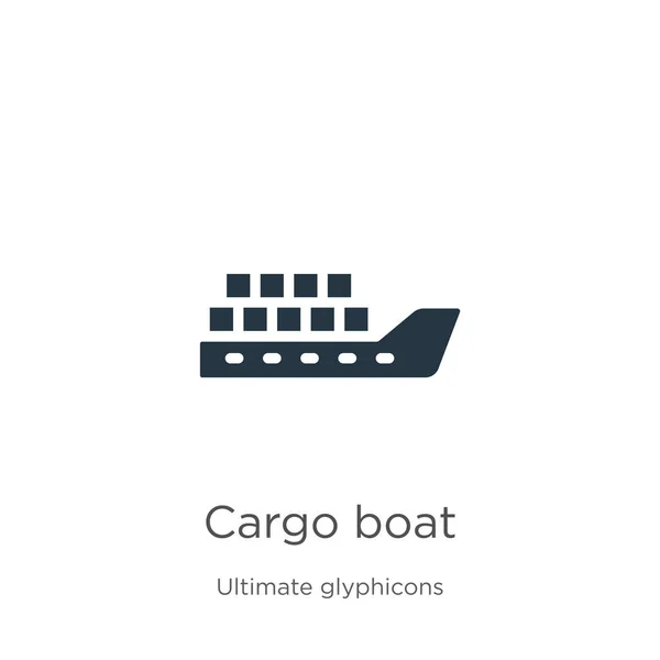 Cargo boat icon vector. Trendy flat cargo boat icon from ultimate glyphicons collection isolated on white background. Vector illustration can be used for web and mobile graphic design, logo, eps10