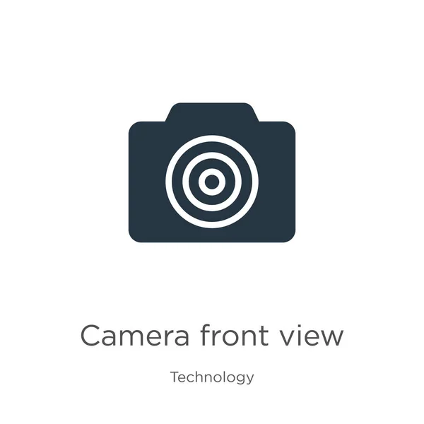 Camera Front View Icon Vector Trendy Flat Camera Front View — Stock Vector