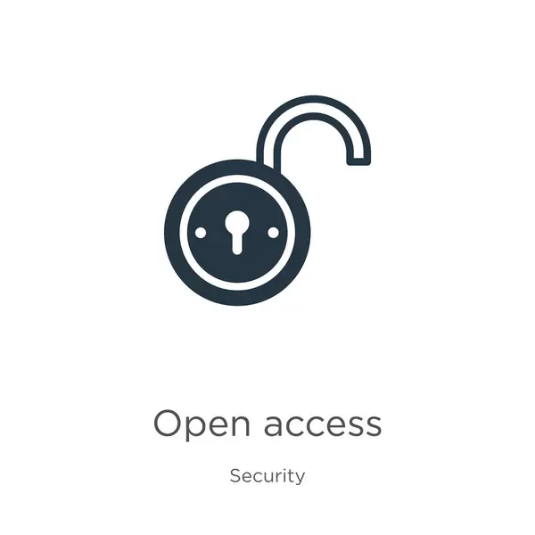 Open Access Icoon Vector Trendy Platte Open Access Icoon Uit — Stockvector