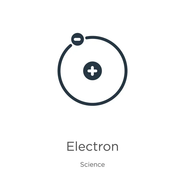 Elektronensymbolvektor Trendiges Flaches Elektronensymbol Aus Der Wissenschaftssammlung Isoliert Auf Weißem — Stockvektor