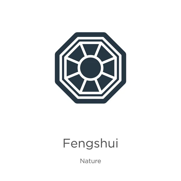 Fengshui 아이콘 Trendy Flat Fengshui Icon Nature Collection 고립된 일러스트는 — 스톡 벡터