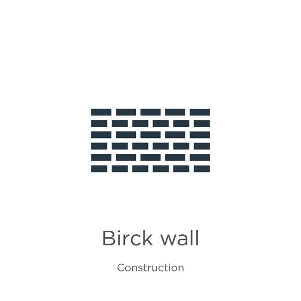 Birck Duvar Ikon Vektörü Beyaz Arka Planda Inşaat Koleksiyonundan Modayı — Stok Vektör