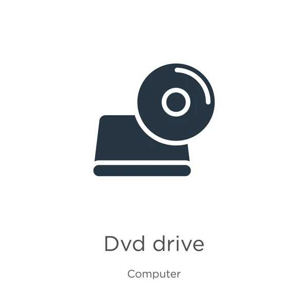 Dvd Drive Icoon Vector Trendy Platte Dvd Drive Icoon Uit — Stockvector