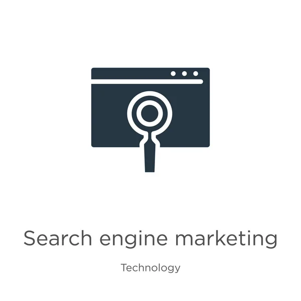 Vettore Icona Vendita Search Engine Trendy Icona Marketing Dei Motori — Vettoriale Stock