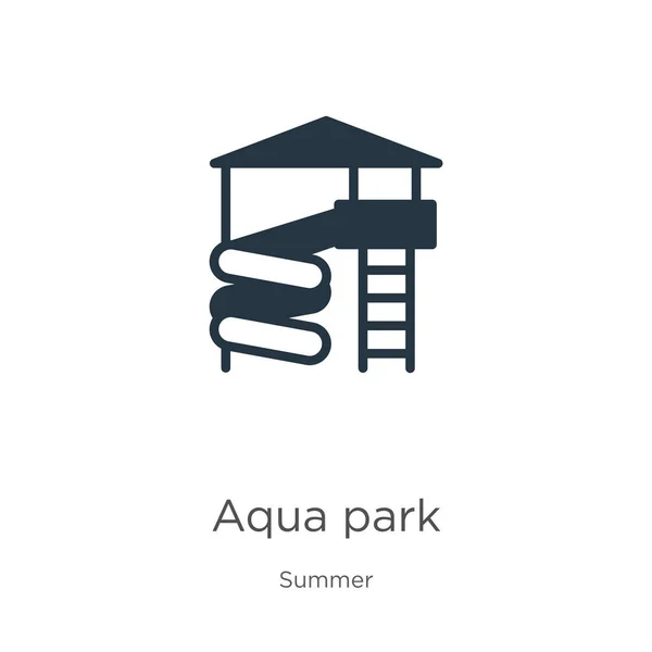 เวกเตอร ไอคอน Aqua Park ไอคอนสวนน าแบนท นสม ยจากคอลเลกช นฤด อนท — ภาพเวกเตอร์สต็อก