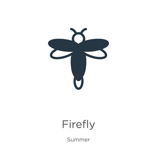 Firefly icon vector. Trendy flat firefly icon from summer collection isolated on white background. Vector illustration can be used for web and mobile graphic design, logo, eps10