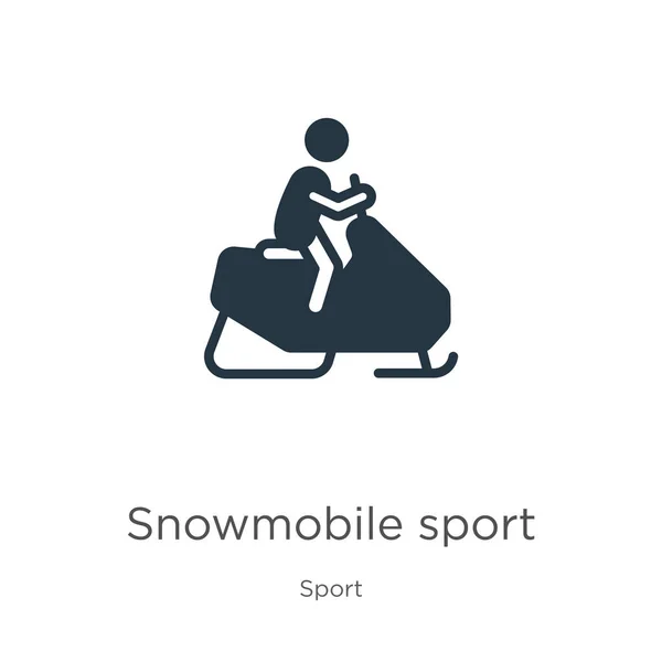 Vector Iconos Deportivos Snowmobile Icono Deportivo Nieve Plano Colección Deportiva — Vector de stock