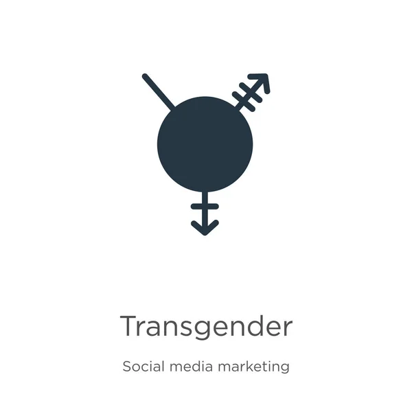 Transgender Symbool Icoon Vector Trendy Platte Transgender Symbool Icoon Uit — Stockvector