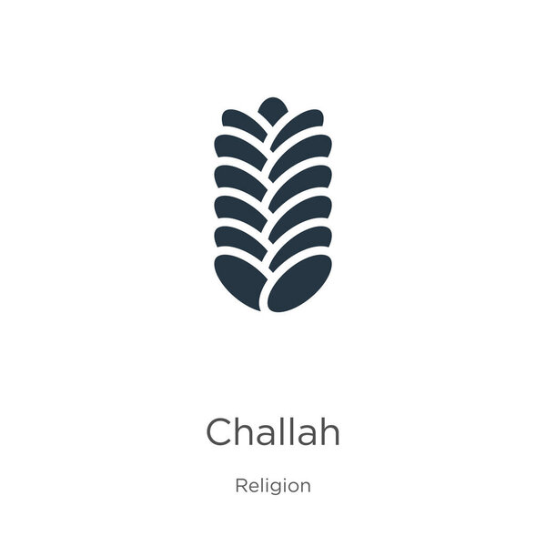 Challah icon vector. Trendy flat challah icon from religion collection isolated on white background. Vector illustration can be used for web and mobile graphic design, logo, eps10