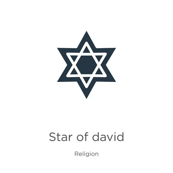 Star David Icon Vector Trendy Flat Star David Icon Religion — Stock Vector