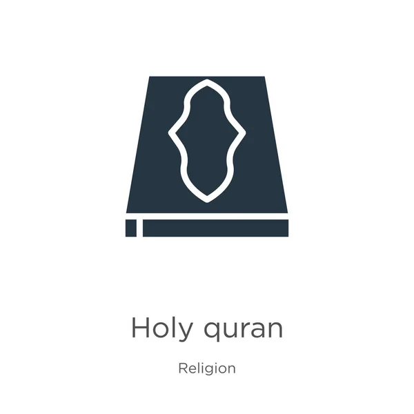 Vetor Ícone Sagrado Quran Trendy Flat Santo Ícone Quadrilha Coleção —  Vetores de Stock