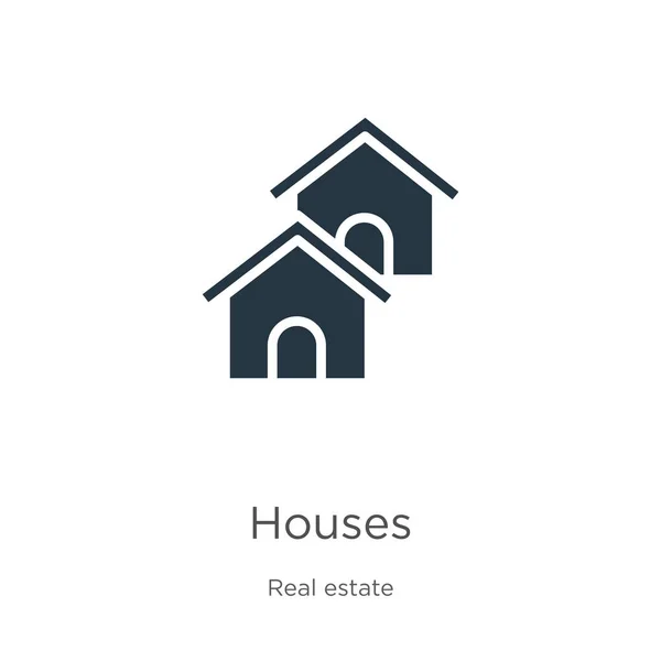 Houses Icon Vector Trendy Flat Houses Icon Real Estate Collection — Stock Vector