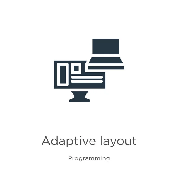 Вектор Значка Адаптивной Компоновки Trendy Flat Adaptive Layout Icon Programming — стоковый вектор