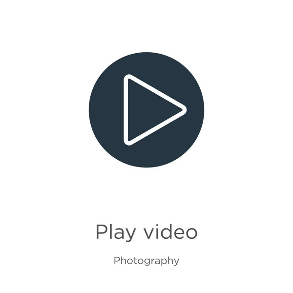 Lire Vecteur Des Icônes Vidéo Icône Vidéo Jeu Plat Mode — Image vectorielle