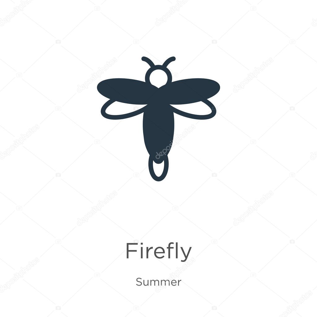 Firefly icon vector. Trendy flat firefly icon from summer collection isolated on white background. Vector illustration can be used for web and mobile graphic design, logo, eps10