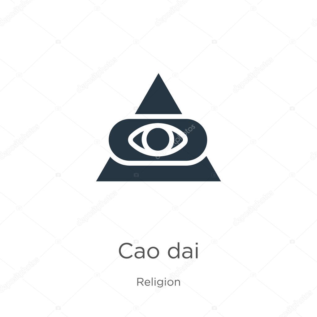 Cao dai icon vector. Trendy flat cao dai icon from religion collection isolated on white background. Vector illustration can be used for web and mobile graphic design, logo, eps10