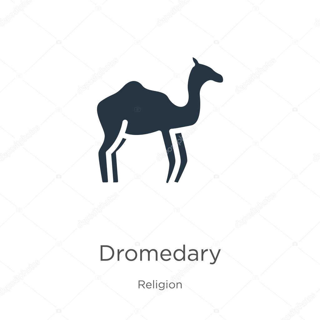 Dromedary icon vector. Trendy flat dromedary icon from religion collection isolated on white background. Vector illustration can be used for web and mobile graphic design, logo, eps10