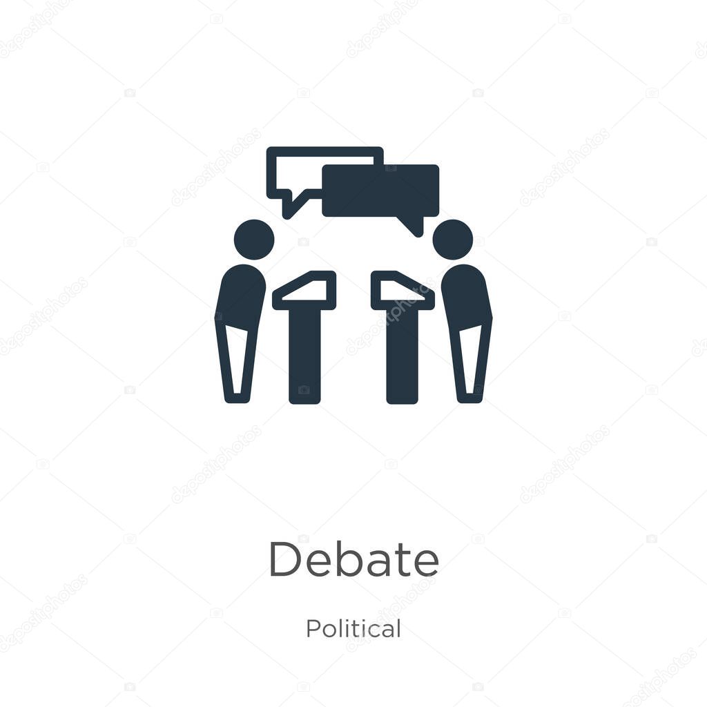 Debate Icon Vector Trendy Flat Debate Icon From Political Collection Isolated On White Background Vector Illustration Can Be Used For Web And Mobile Graphic Design Logo Eps10 Premium Vector In Adobe