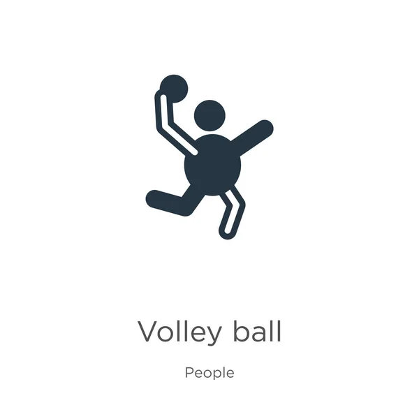 Volley ball icon vector. Trendy flat volley ball icon from people collection isolated on white background. Vector illustration can be used for web and mobile graphic design, logo, eps10