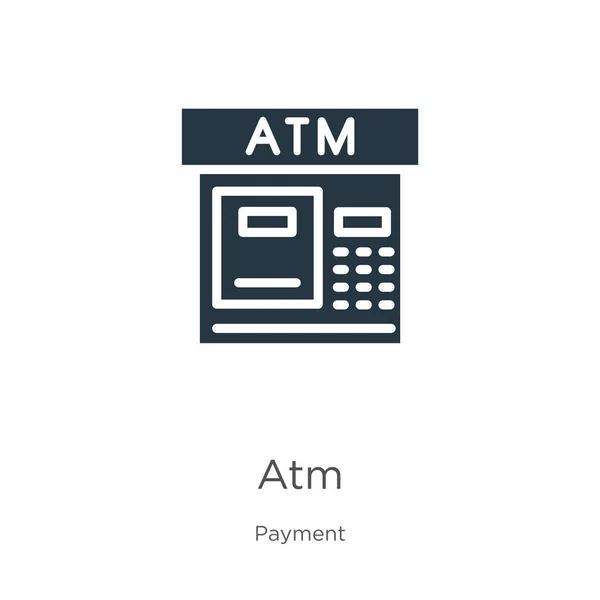 Atm Symbol Vektor Trendiges Flaches Geldautomaten Symbol Aus Der Zahlungsaufforderung — Stockvektor