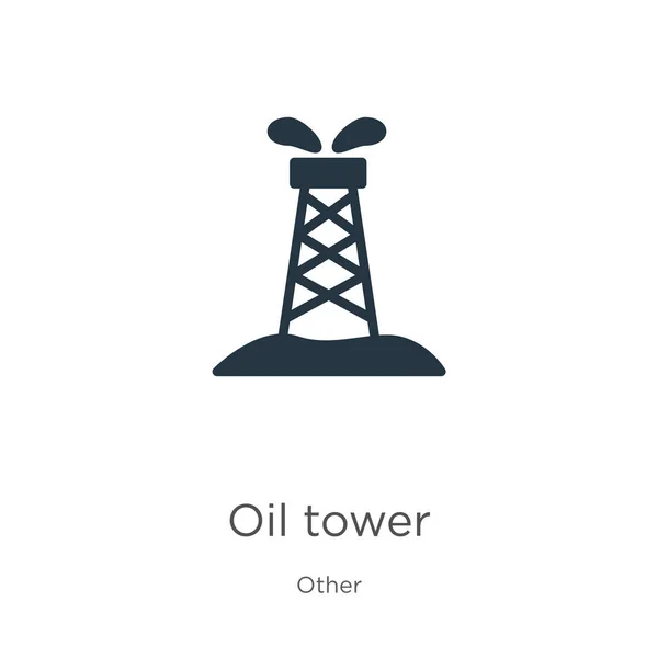 Oil tower icon vector. Trendy flat oil tower icon from other collection isolated on white background. Vector illustration can be used for web and mobile graphic design, logo, eps10