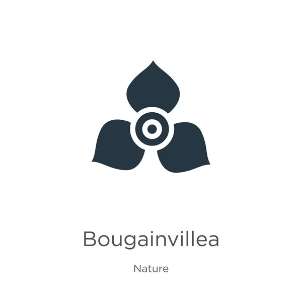 Bougainvillea 아이콘 Trendy Flat Bougainvillea Icon Nature Collection Out White — 스톡 벡터