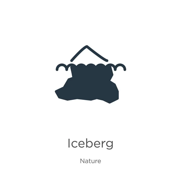 Iceberg Icono Vector Cómodo Icono Iceberg Plano Colección Naturaleza Aislado — Vector de stock