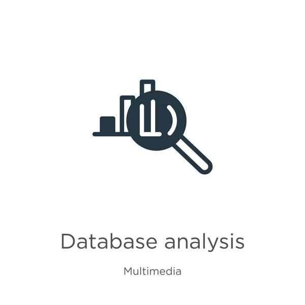 Inventor Iconos Análisis Bases Datos Icono Análisis Bases Datos Planas — Vector de stock