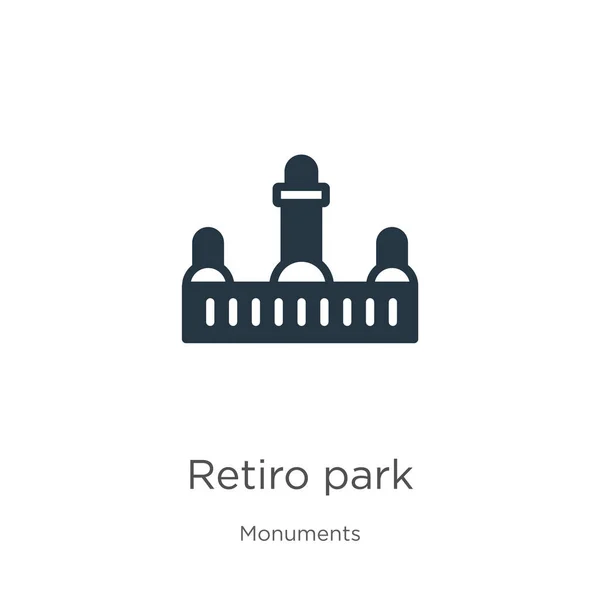 维多罗公园图标向量 时尚的平坦的退休公园图标从收集的纪念碑分离的白色背景 矢量图解可用于网络和移动图形设计 Eps10 — 图库矢量图片