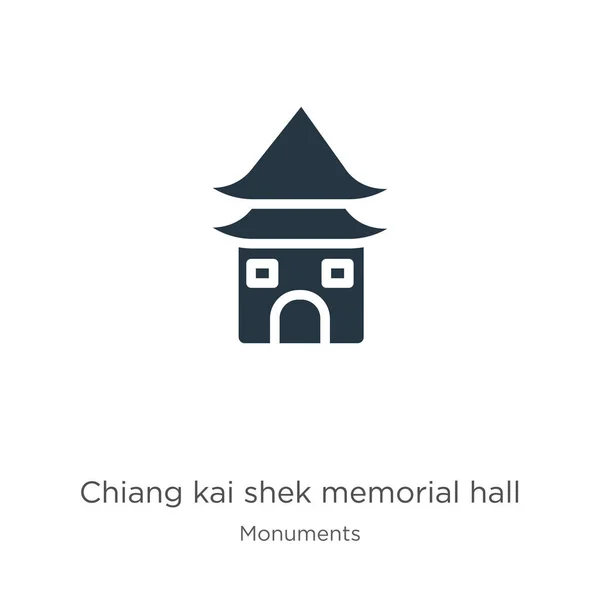 Chiang Και Shek Μνημείο Διάνυσμα Εικονίδιο Αίθουσα Trendy Επίπεδη Chiang — Διανυσματικό Αρχείο