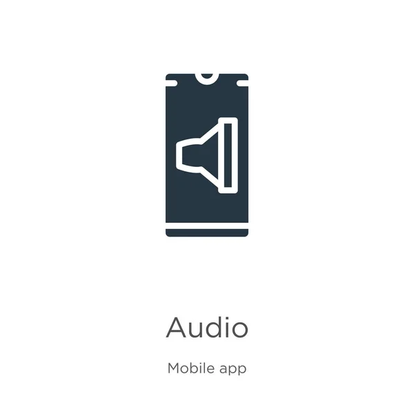 Audio Icon Vektor Trendiges Flaches Audio Icon Aus Der Mobilen — Stockvektor